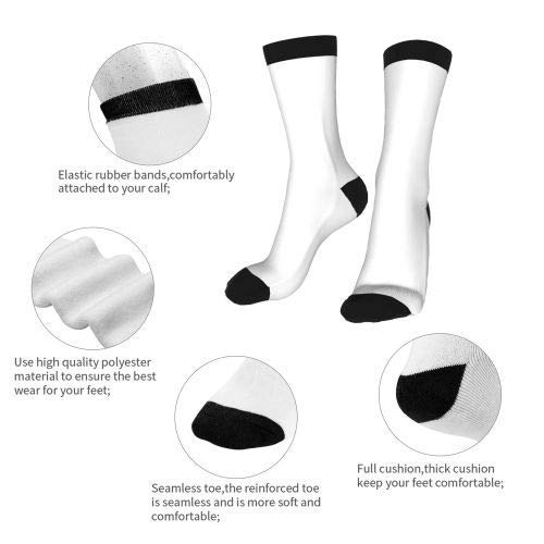 Yaateeh Black and Grey Cats Crew Socks - Mid Calf Dress Socks for Men & Women - Casual Long Tube Socks for Boys & Girls - Perfect for Office, School and Daily Wear