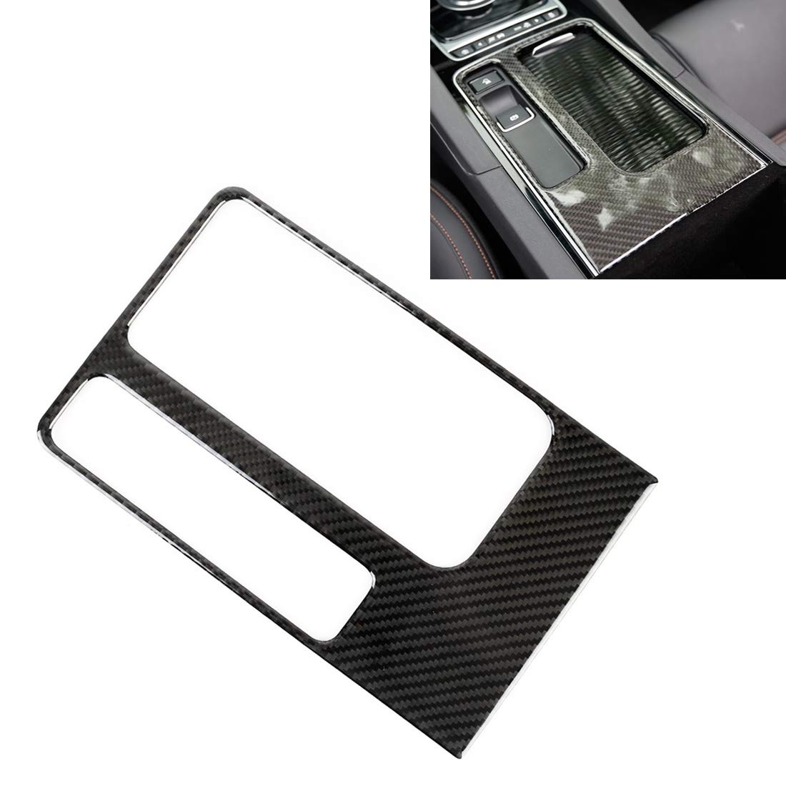 DUzhen B Style Carbon Fiber Car Water Cup Decorative Sticker for Jaguar F-PACE Accessories | Premium Auto Interior Decoration | Perfect for Car Enthusiasts & Gift Giving