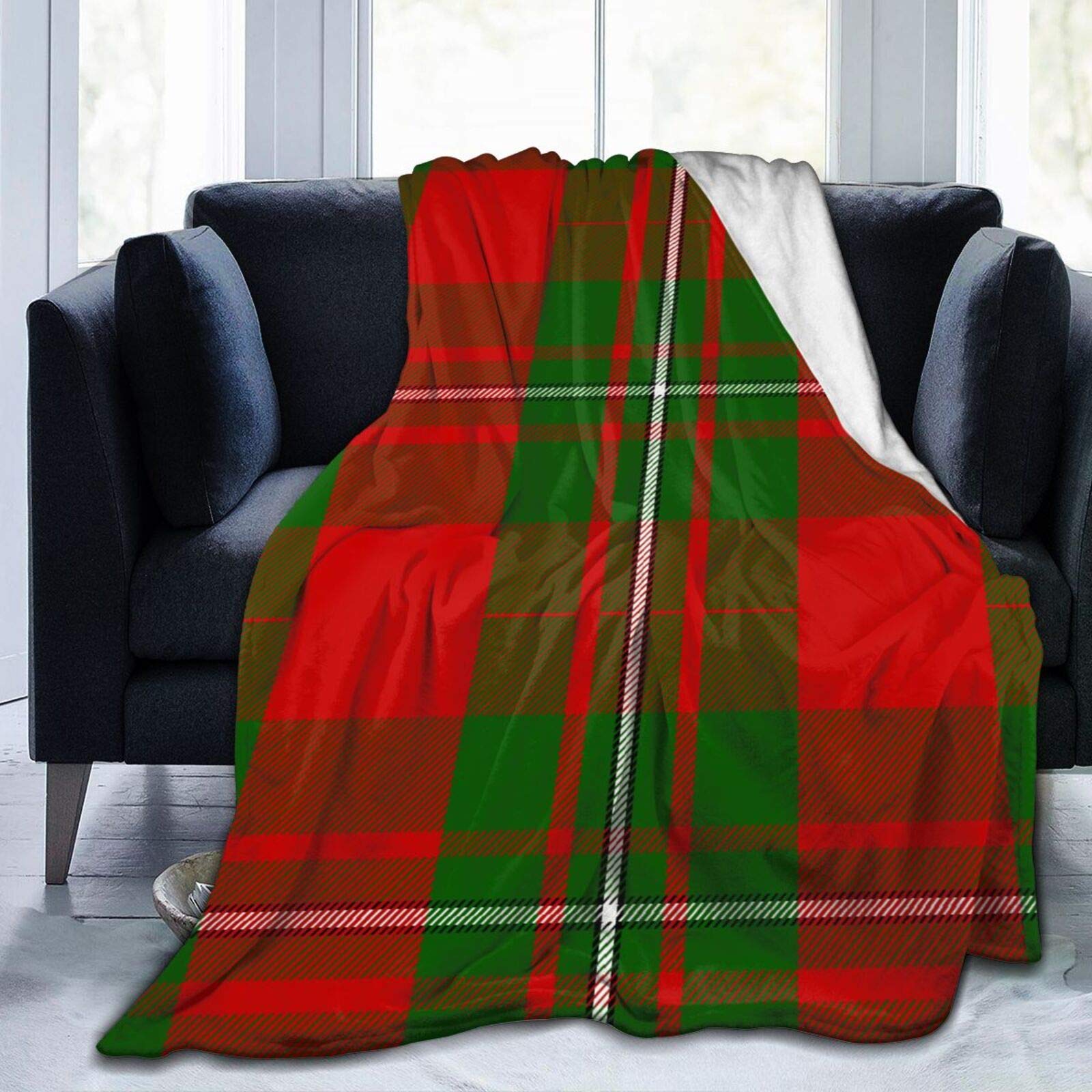 Clan MacGregor Tartan Throw Blanket - Ultra Soft Flannel Blanket for Bed, Sofa & Couch - Perfect for Cozy Nights, Scottish Decor & Gift Giving