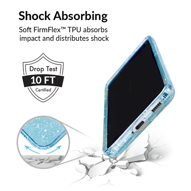 Samsung Galaxy Phone Case with Blue Stardust Design - Durable Protective Cover for Everyday Use, Travel & Outdoor Activities