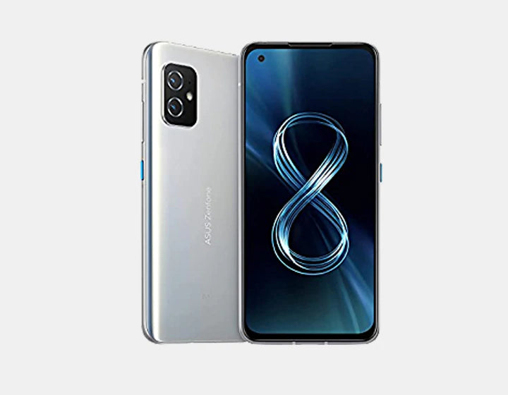 ASUS ZenFone 8 ZS590KS 5G Smartphone | 256GB ROM 12GB RAM | GSM Unlocked | Silver | Flagship Performance for Gaming & Photography | Perfect for Travel & Business Use
