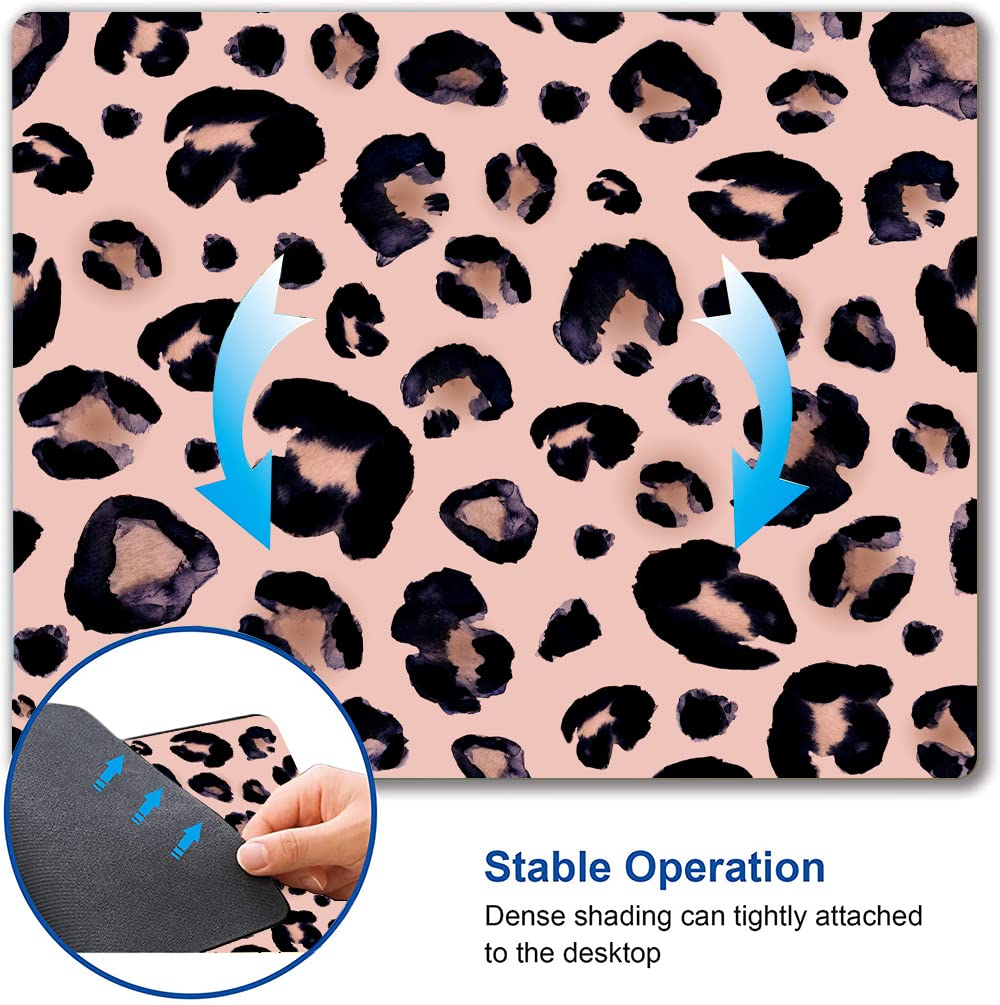 Premium Non-Slip Leopard Print Mouse Pad - 9.5×7.9 Inch Textured Gaming Mouse Mat for Laptop, Computer & PC - Perfect for Office, Gaming & Home Workspace