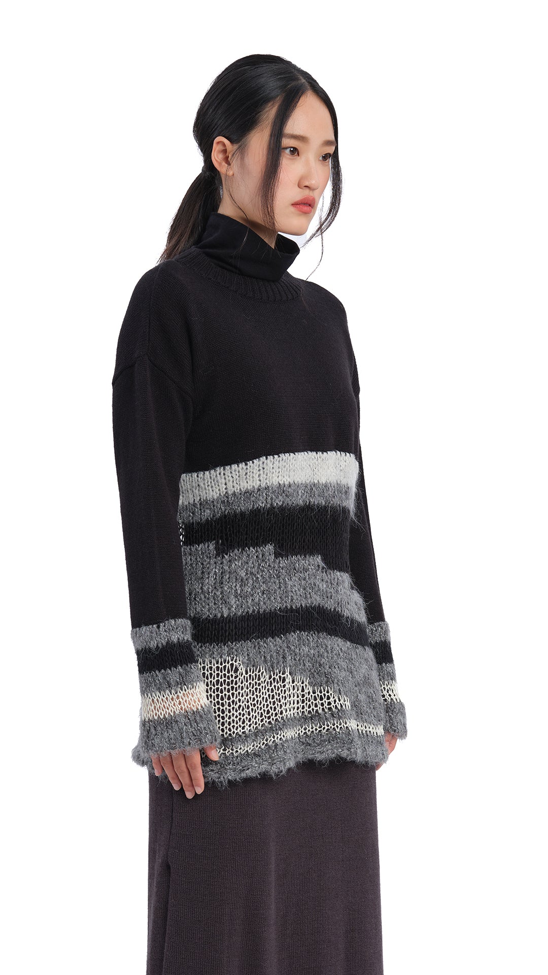 Soft & Cozy Mix Yarn Sweater for Women - Trendy Knit Pullover for Fall & Winter | Perfect for Casual Outfits, Office Wear & Holiday Gatherings