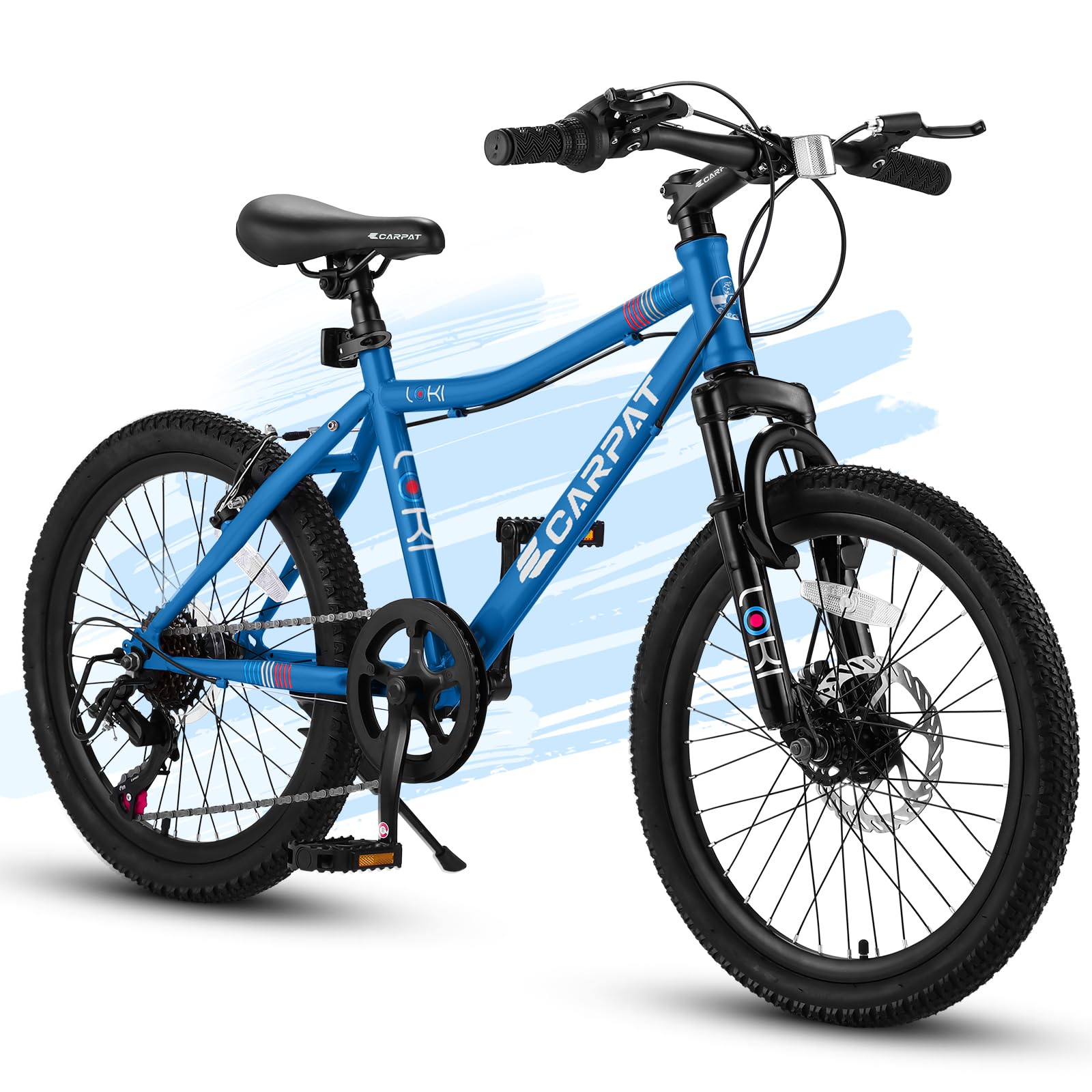 **Ecarpat 20 Inch Kids' Bike for Ages 6-12 | 7-Speed Mountain Bike for Boys & Girls | Birthday Gift | Outdoor, City & Snow Cycling | Pink, Blue, Green, White**    *(Perfect for Birthday Gifts, Outdoor Adventures, City Commuting & Snow Riding!)*