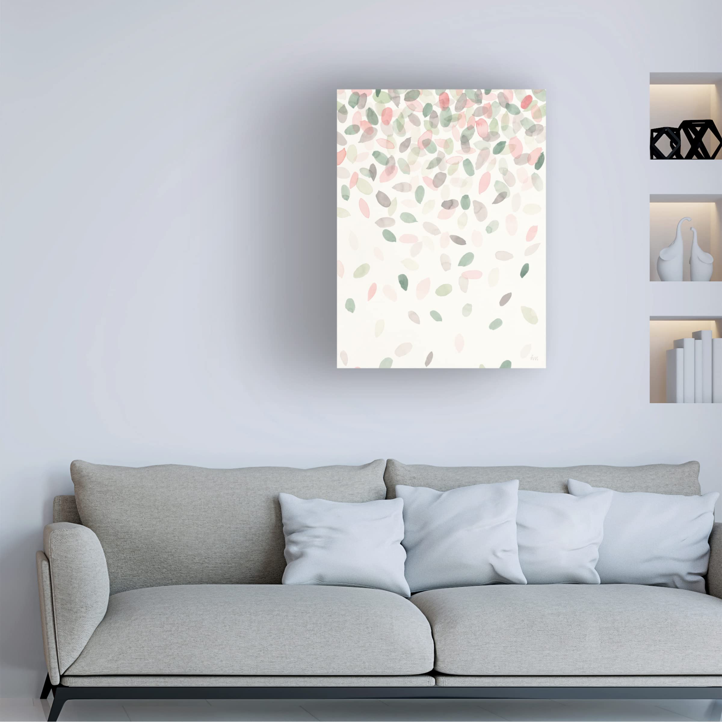 Laura Marshall 'Spring Cascade I' Canvas Art Print - Modern Wall Decor for Living Room, Bedroom & Office - High-Quality Trademark Fine Art