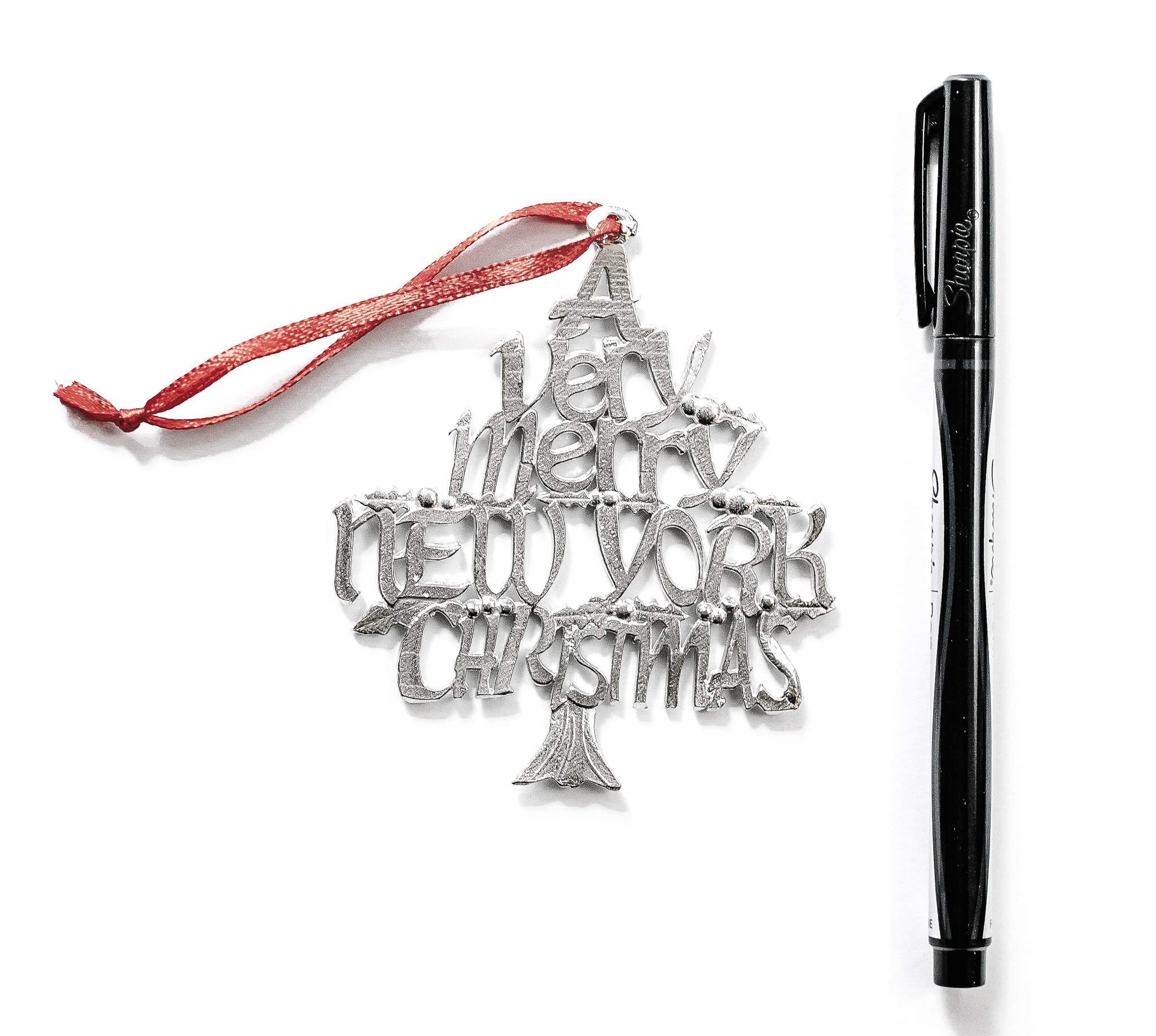 Handmade New York Christmas Ornaments - Unique Holiday Tree Decorations for Home, Office & Gifts | Perfect for Christmas Tree Decor, Holiday Parties & New York Souvenirs