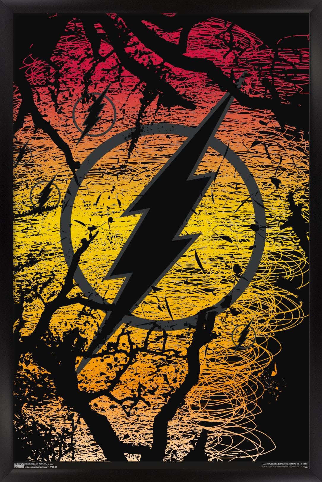 DC Comics The Flash Logo Wall Poster - 22.375