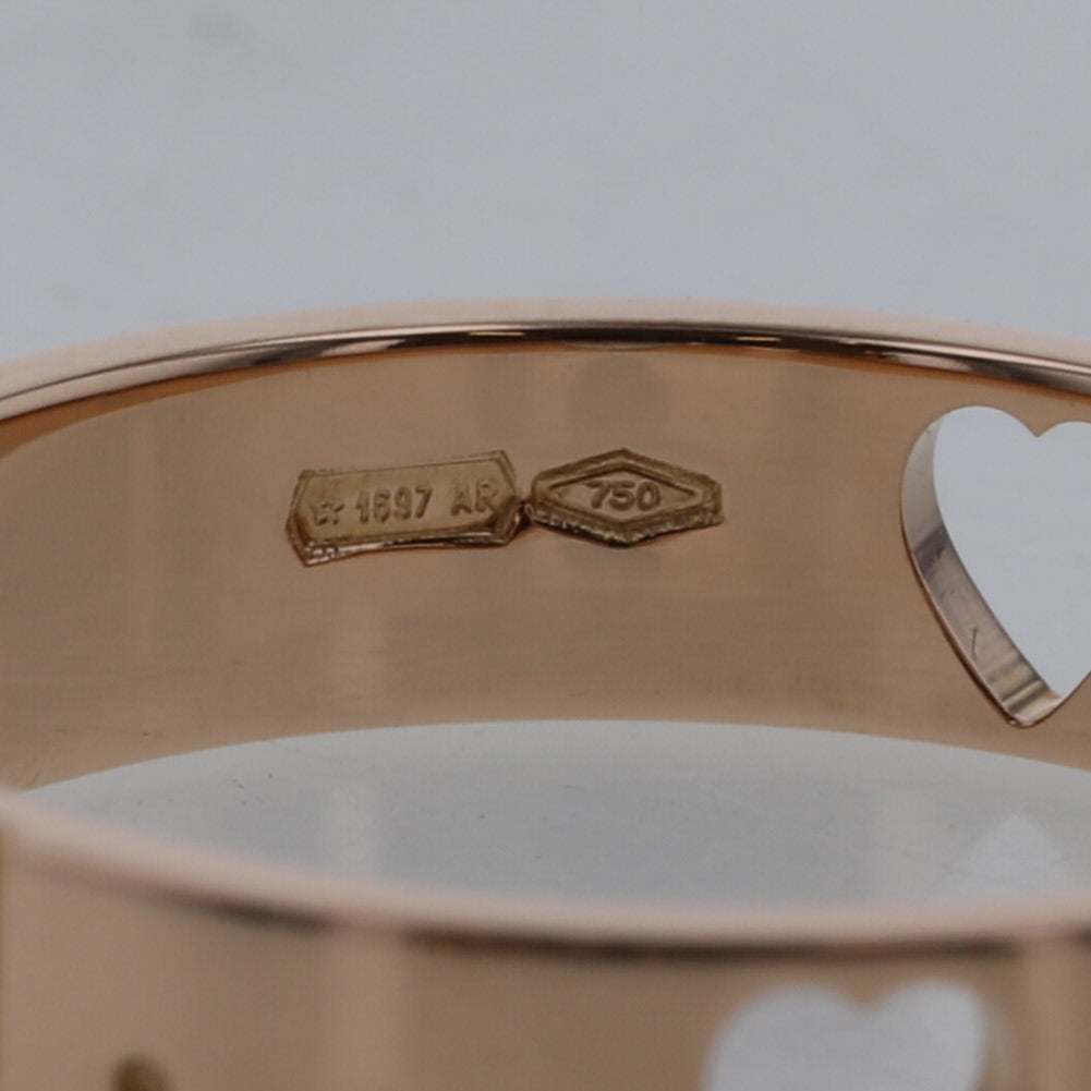 18K Gold Icon Amor Ring for Women - Elegant Love Heart Jewelry Gift for Valentine's Day, Anniversary & Romantic Occasions