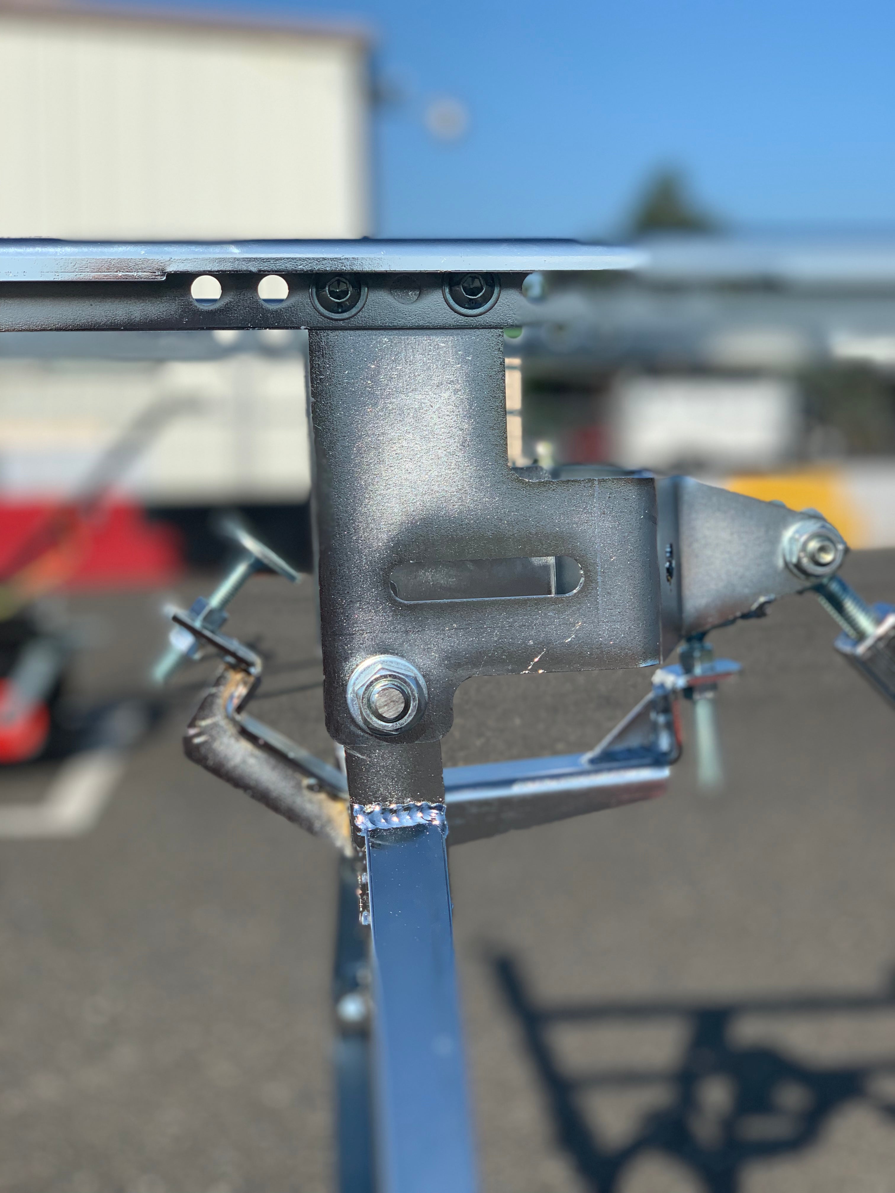 IM Stiletto One Man Kart Stand - Heavy Duty Stainless Steel Racing Kart Stand for Easy Maintenance & Storage - Perfect for Garage, Workshop & Track Use