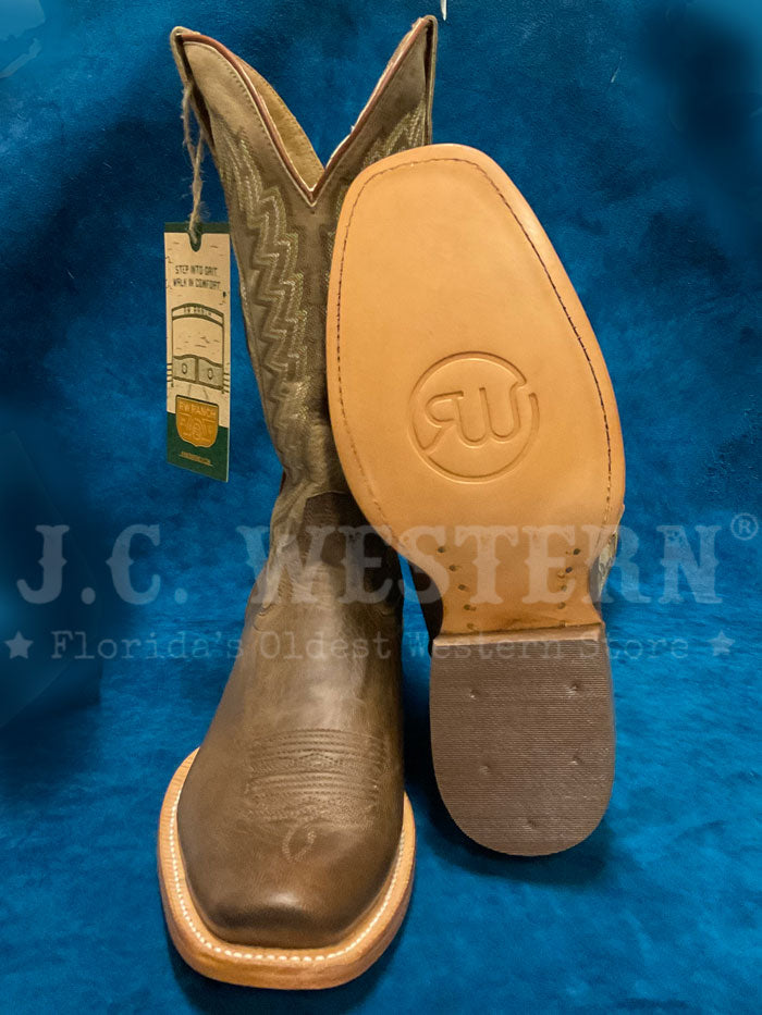 R.Watson WR0001 Men's Western Cowhide & Goat Leather Boots in Mad Brown - Durable Cowboy Boots for Rodeo, Country Dancing & Outdoor Adventures