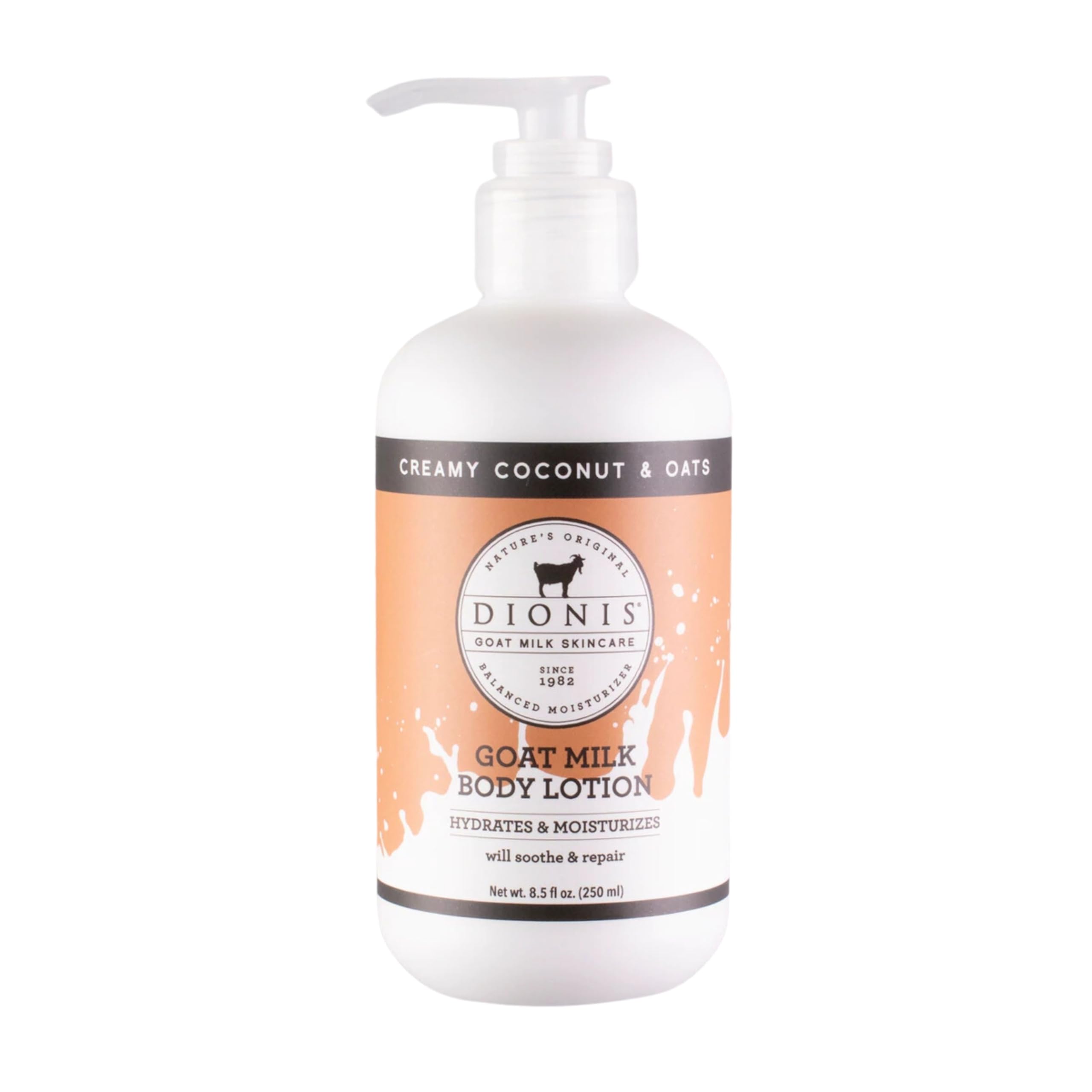 Dionis Goat Milk Body Lotion Refill Pouch - Creamy Coconut & Oats Scented Moisturizer (8.5 oz) | Hydrating Skincare for Dry Skin, Perfect for Daily Use & Gift Sets