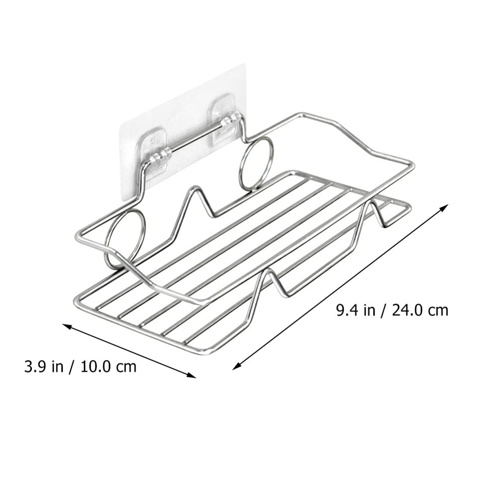 Cabilock 1-Piece Stainless Steel Shower Organizer - Wall Mount Nail Rack, Tile Shower Shelf for Shampoo, Cosmetics & Bathroom Essentials - Perfect for Small Spaces, Apartment Bathrooms & Spa-Like Showers