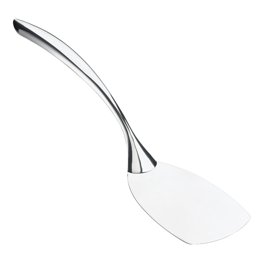 Browne 573171 Eclipse Solid Stainless Steel Serving Turner Spatula - 14.75 Inch Heat-Resistant Kitchen Utensil for Grilling, Flipping Burgers & Pancakes