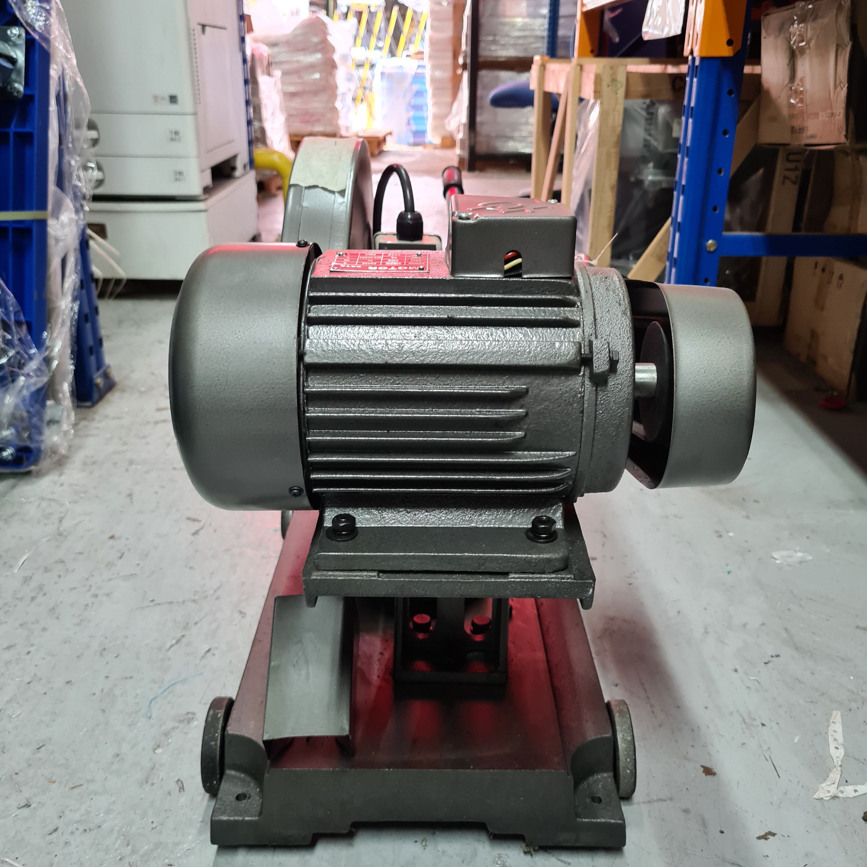 Aiko J3G 400HG 16-Inch 4HP 3-Phase Belt Cutting Machine - With/Without Motor Option - Industrial Metal & Wood Cutting for Workshops & Factories