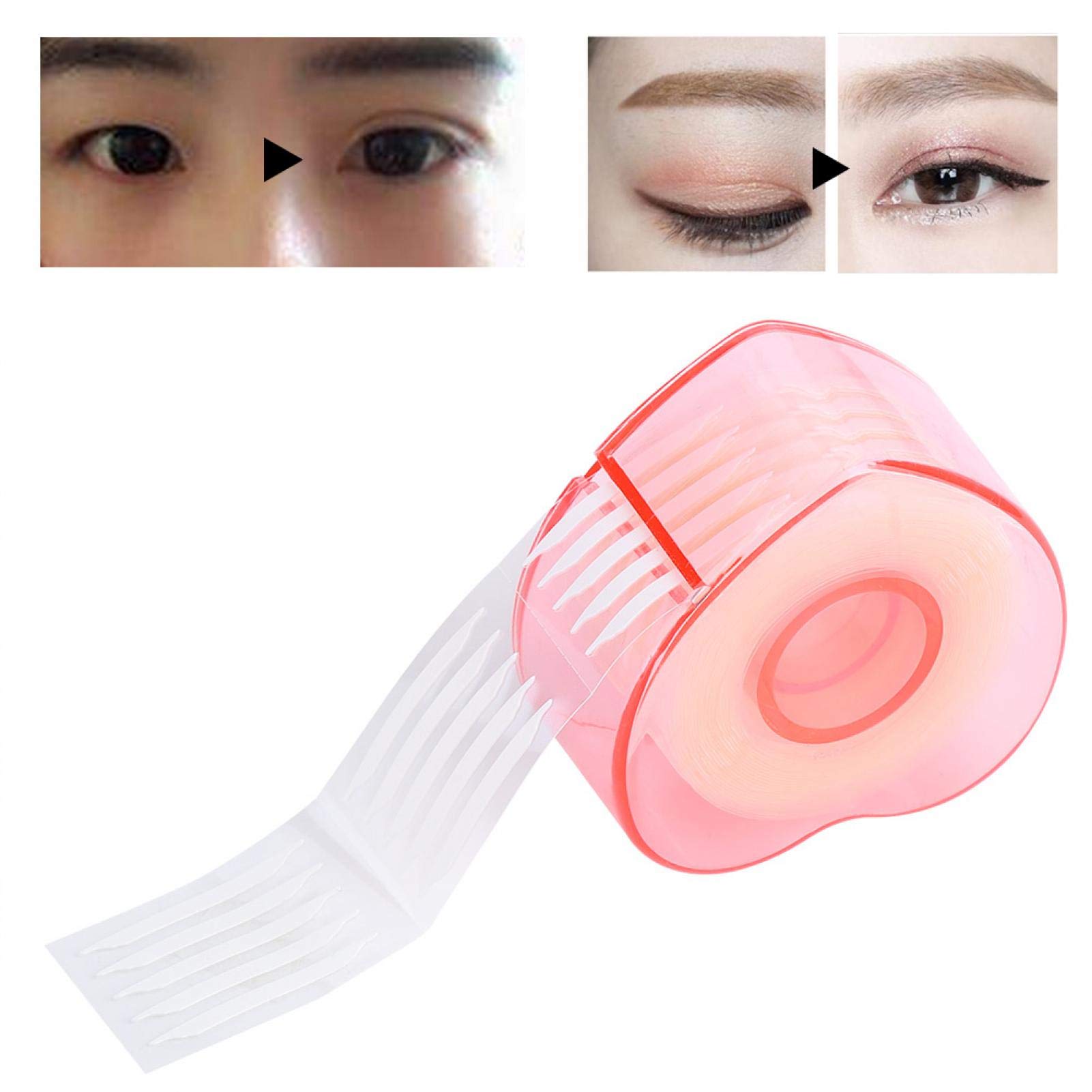 Double Eyelid Tape - Invisible Eyelid Stickers for Monolid & Hooded Eyes | Waterproof & Reusable Eyelid Makeup Tool | Perfect for Asian Eyes, Eye Lift & Eye Makeup | Great Gift for Women & Girls | Home, Party & Daily Use