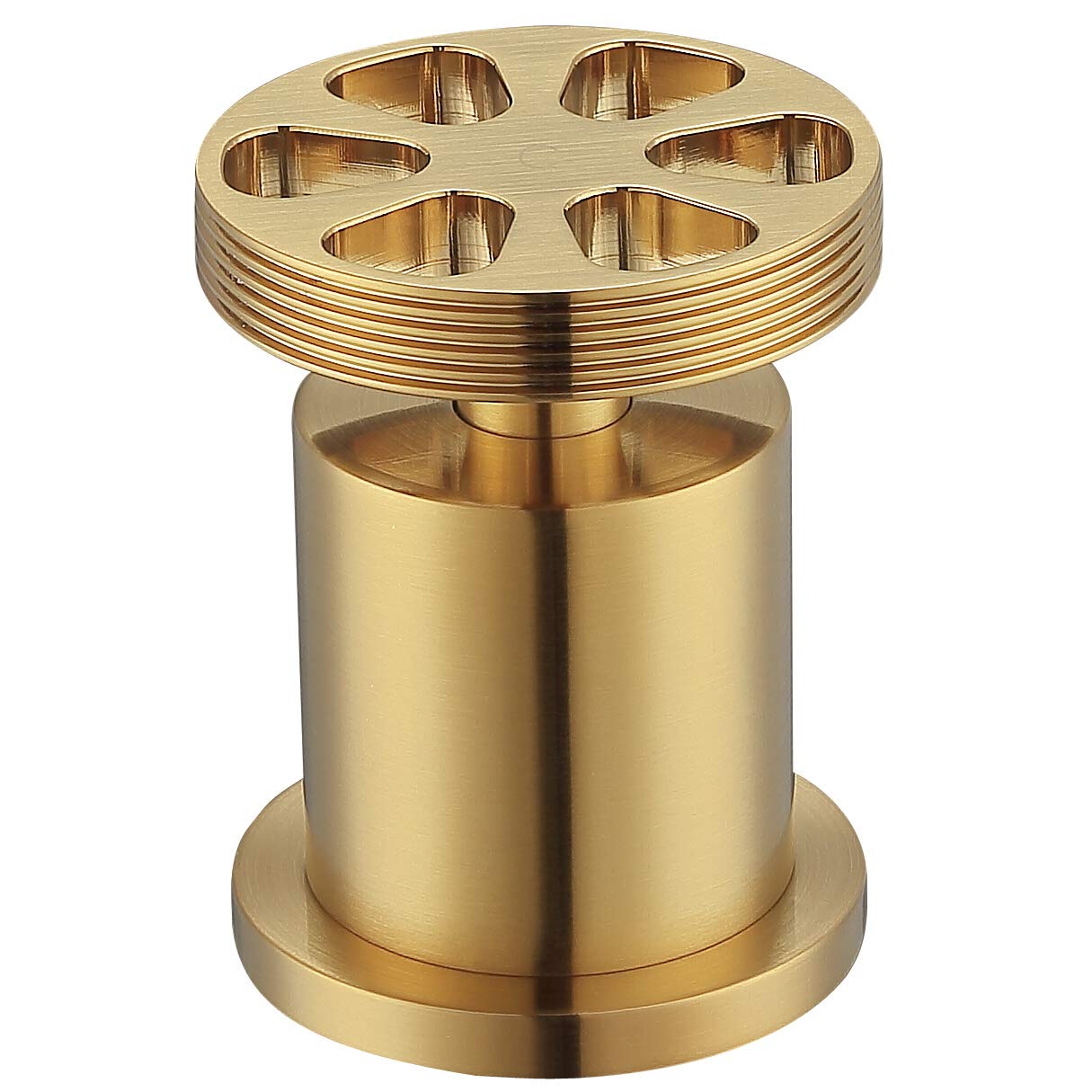 Ancona Nova Brushed Titanium Gold Double Handle Widespread Bathroom Faucet - AN-4511 | Modern Bathroom Sink Faucet for Vanity, Powder Room & Guest Bath Installation