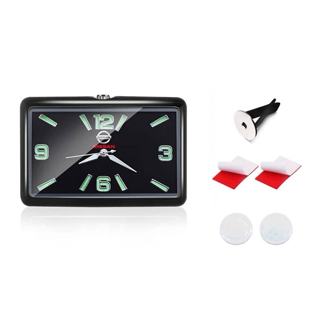 Car Dashboard Clock - Mini Analog Quartz Clock with Luminous Dial & Vent Clip - Perfect for Car Interior Refit & Night Driving Accessories
