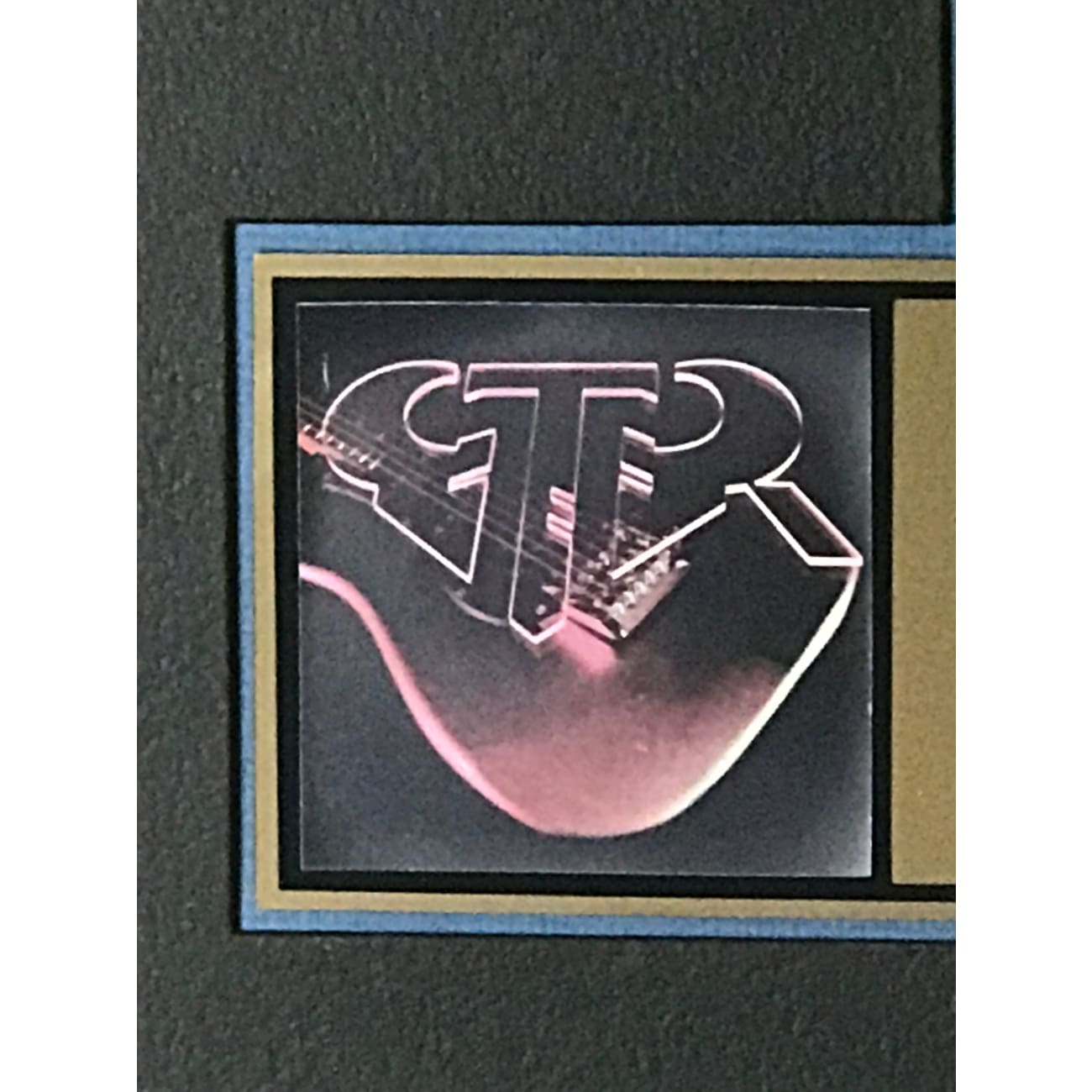 GTR Debut RIAA Gold LP Award - Certified Music Collectible for Fans & Display