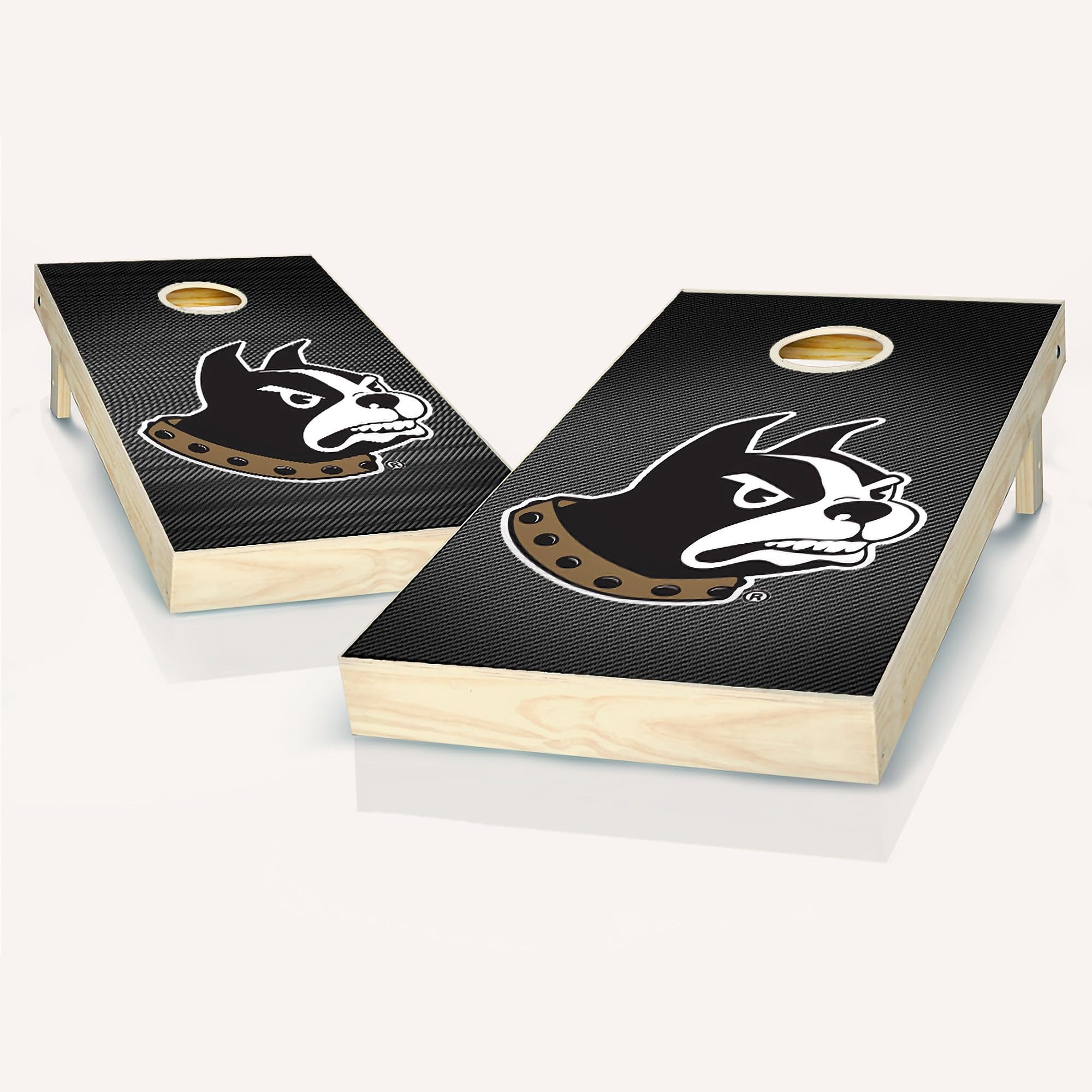 Premium Wofford Slanted Cornhole Boards Set - 2 Regulation-Sized Boards & 8 Custom Team Logo Bags for Outdoor Tailgating, Backyard Parties, and BBQ Games - Choose Your Design Options