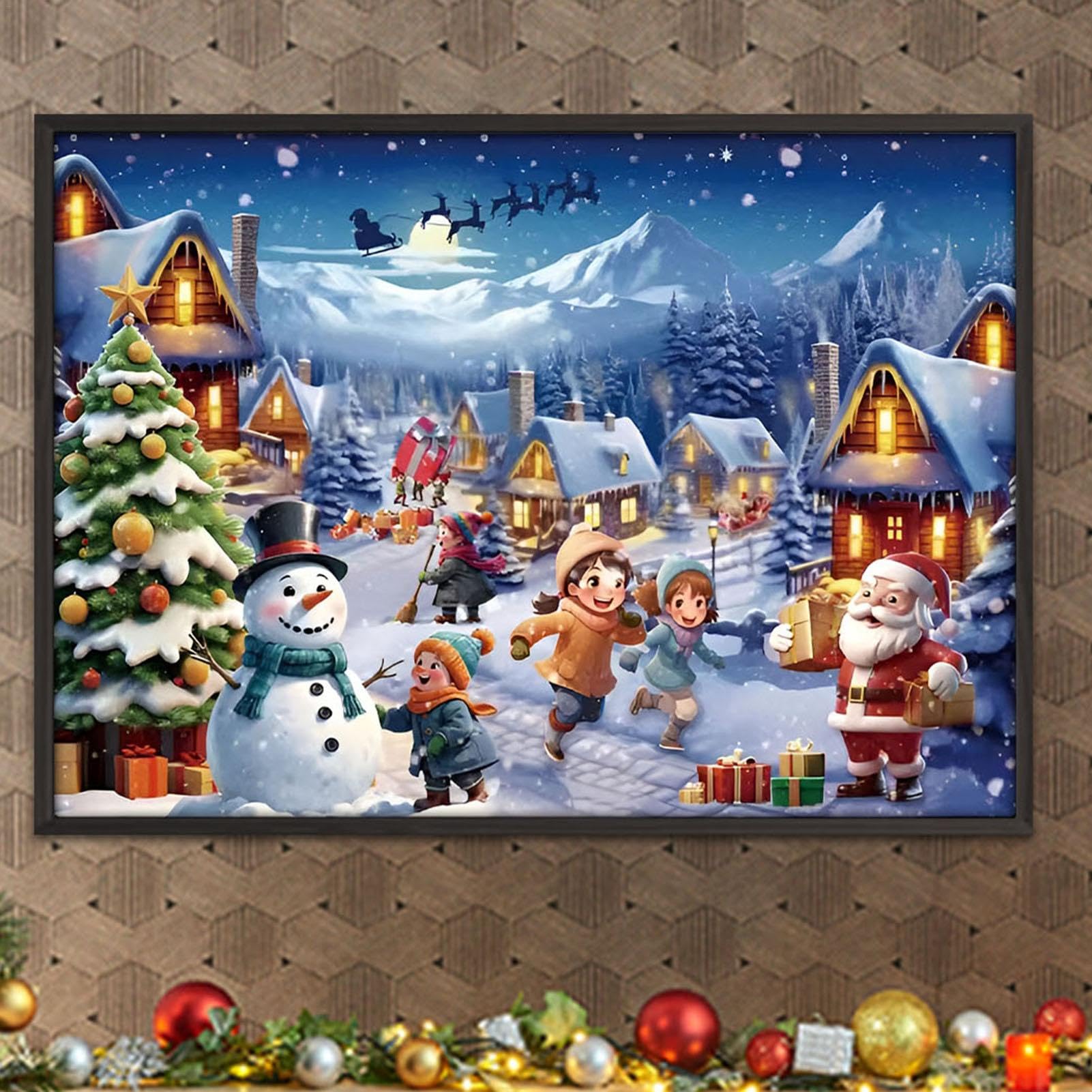2024 Christmas Advent Calendar Puzzle - 24-Day Holiday Countdown Decor for Home & Family Game Night | Interactive Parent-Child Bedroom Activity | Perfect for Christmas Decorations & Festive Family Bonding