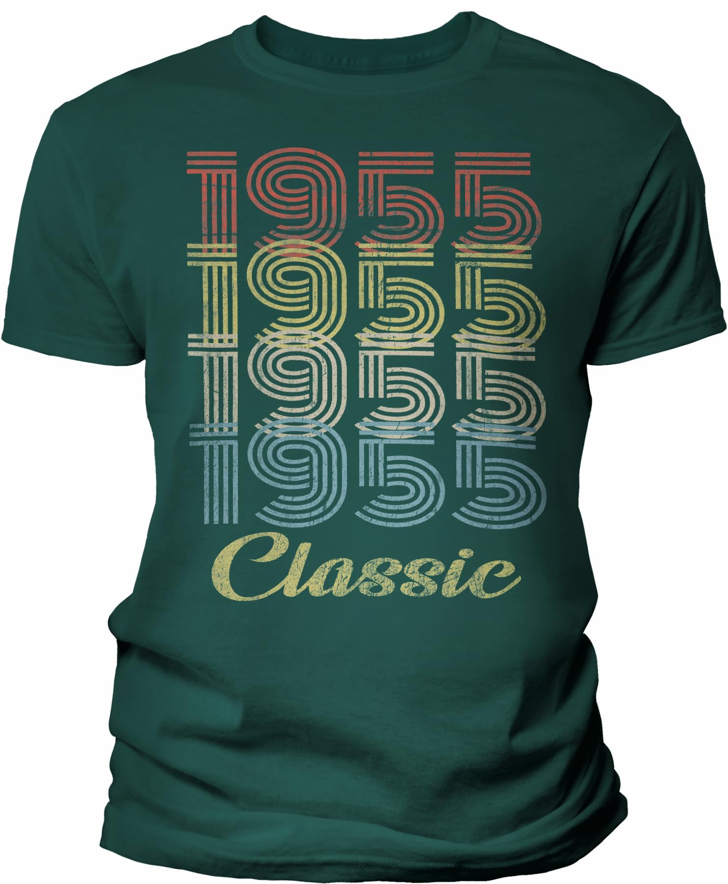 Vintage 1955 Retro 70th Birthday T-Shirt for Men - Classic 70 Years Old Gift Idea - Perfect for Milestone Celebrations & Birthday Parties