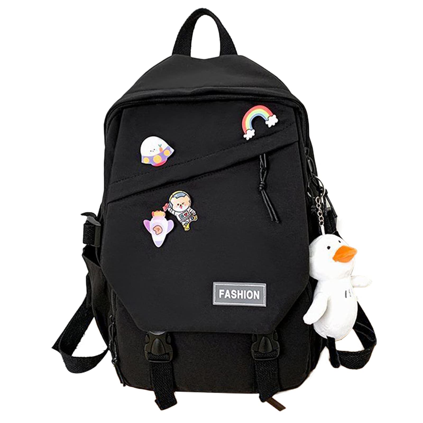Cute Japanese Style Backpack for Girls - 55L School Bag with Steamed Bun Design, Perfect for School, Travel & Daily Use