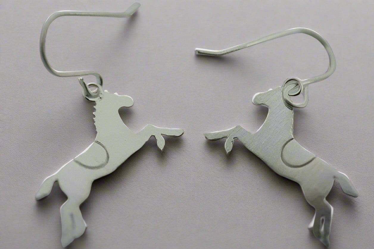 Sterling Silver Little Horse Earrings - Elegant Dainty Hoop Earrings for Women, Perfect for Everyday Wear, Gifts & Special Occasions