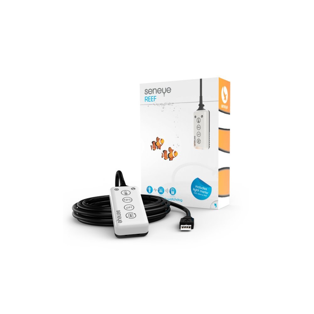 Reef Aquarium Water Quality Monitor & PAR Meter - Professional Saltwater Tank Testing for Coral Growth & Aquatic Plant Health