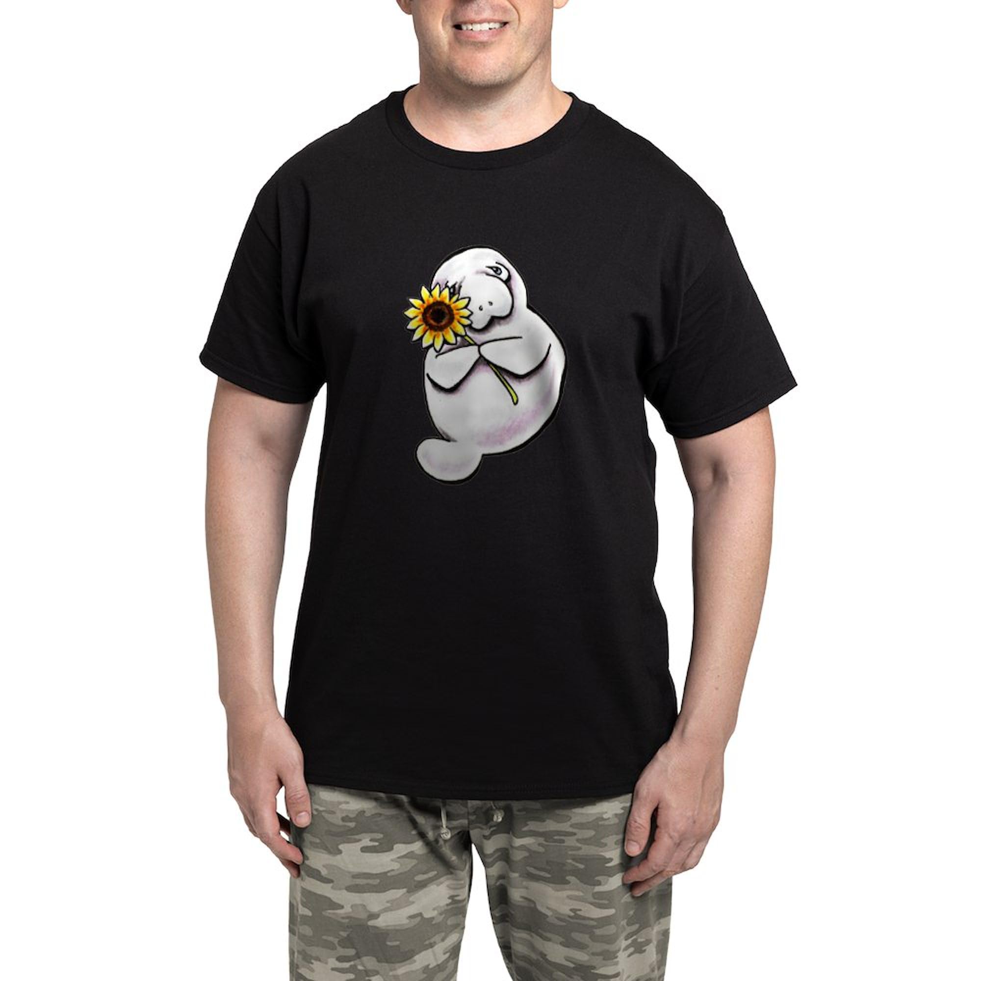 Sunny Manatee Pajama Set for Men - Soft & Comfortable Sleepwear with Fun Novelty Print | Perfect for Lounging, Sleepovers & Relaxing at Home