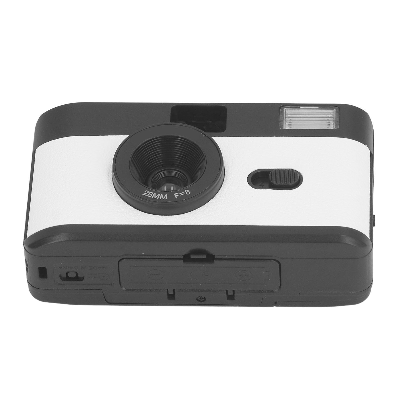 35MM Film Camera - Vintage Lightweight Analog Camera with Built-in Flash, 28MM F8 Lens & 1/120s Shutter Speed | Perfect for Photography Enthusiasts & Analog Hobbyists | Great for Travel, Street Photography & Retro Style Shooting (Black and White)