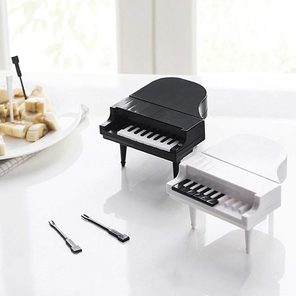 2 Sets Lemon Appetizer Picks - Cute Cocktail Forks for Dessert, Fruit & Cake Decorations | Mini Piano Key Design | Perfect for Parties, Weddings & Kids' Snacks