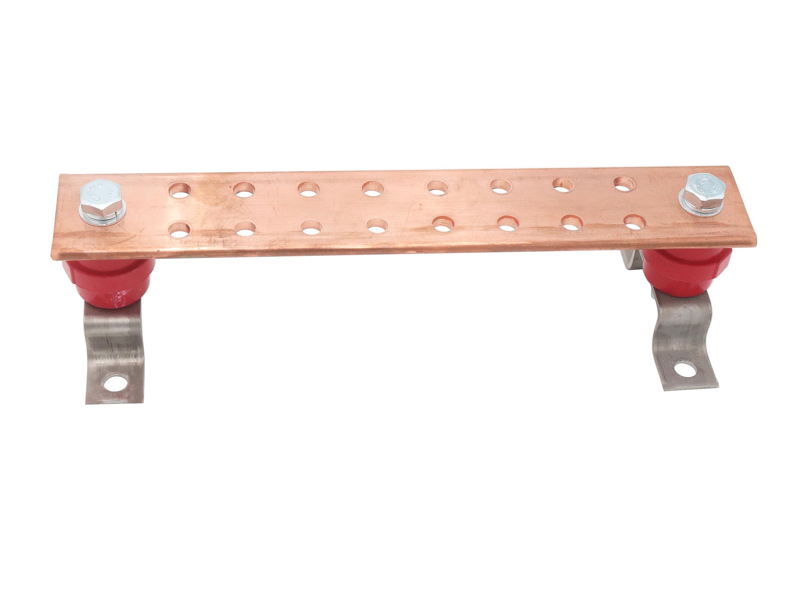 16-Terminal Copper Grounding Bus Bar Kit - 24