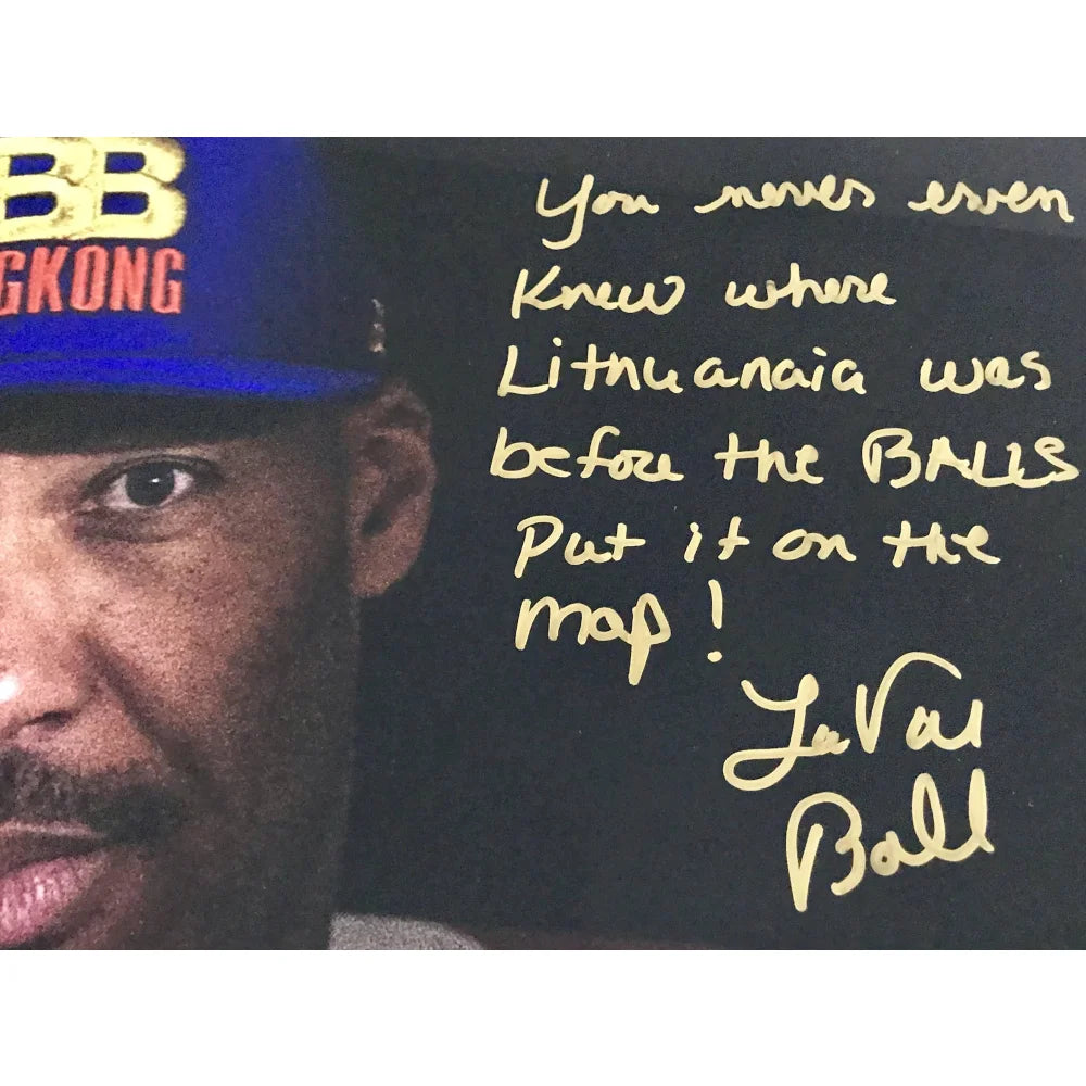 Lavar Ball Hand Signed 16x20 Photo with Inscription #D/65 COA Autograph - Authentic Collectible Basketball Memorabilia for Fans & Sports Enthusiasts