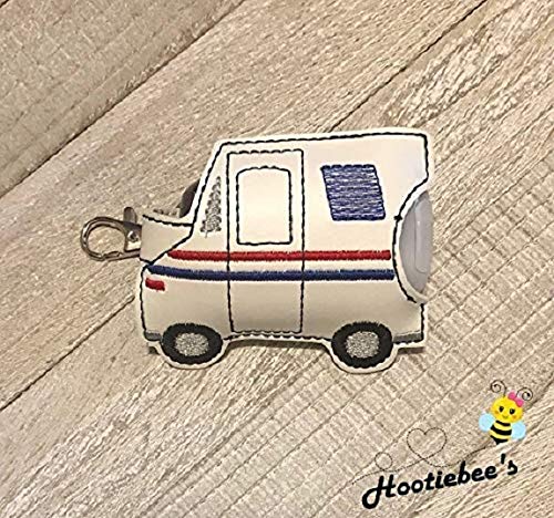 Mail Truck Hand Sanitizer Holder, Lip Balm Holder & Key Fob - Perfect for USPS Drivers, Mail Carriers & Delivery Professionals - Organize Essentials While On The Go