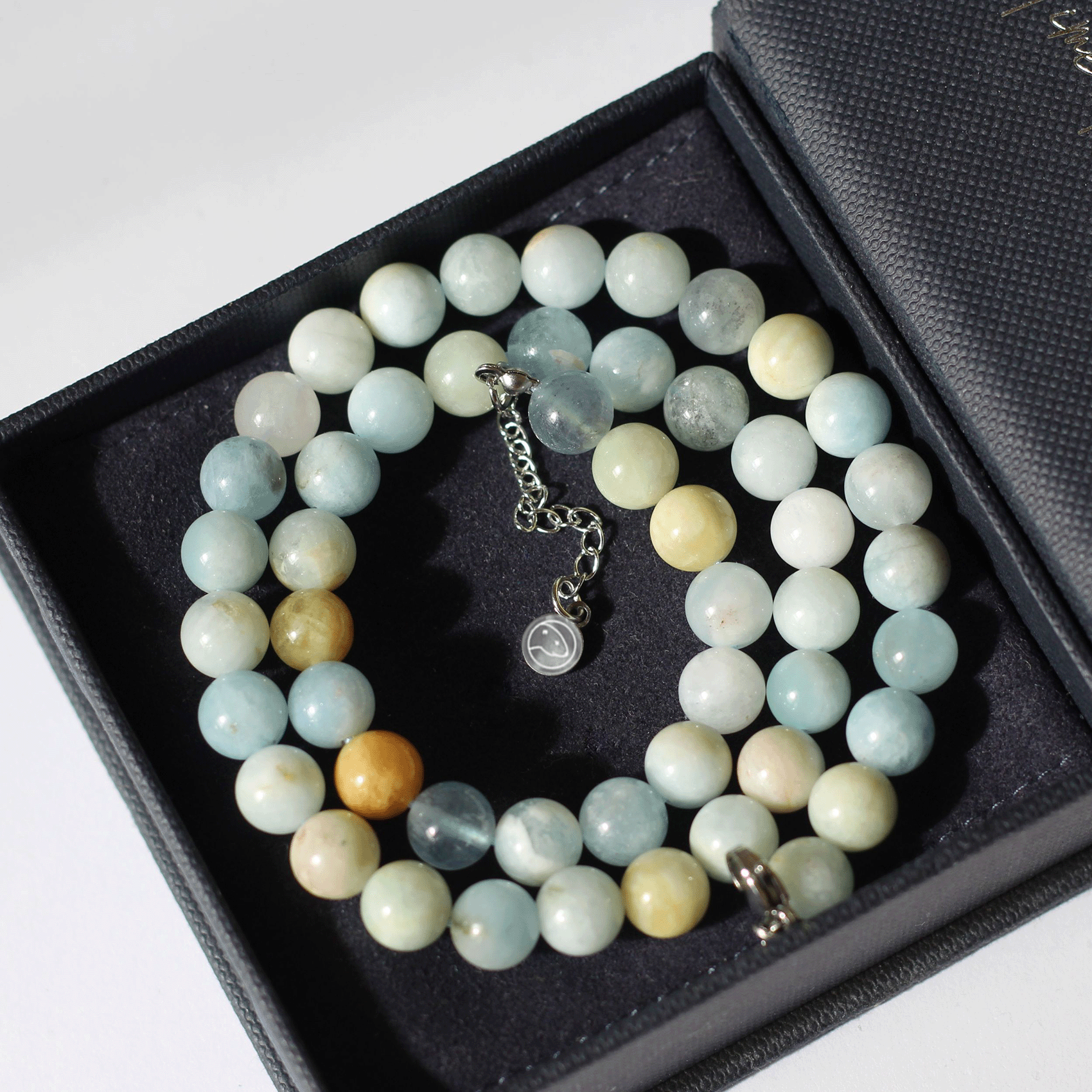 Aquamarine Beaded Necklace for Women - Elegant Blue Gemstone Jewelry for Everyday Wear, Gift Giving & Special Occasions