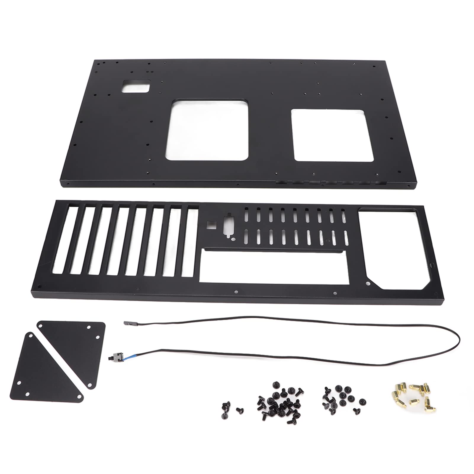 ATX/M-ATX/ITX Open Frame PC Case - High Airflow Gaming Computer Chassis for DIY Builds | Perfect for Mining Rigs, GPU Setups & Custom Motherboard Mounting | Superior Heat Dissipation for Optimal Performance