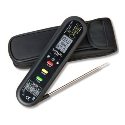 Taylor Dual Scale Digital Thermometer with Probe - Instant Read Cooking Thermometer for Meat, Grilling, Baking & Candy Making (67°F to 626°F) - Perfect for Kitchen, BBQ, and Food Safety