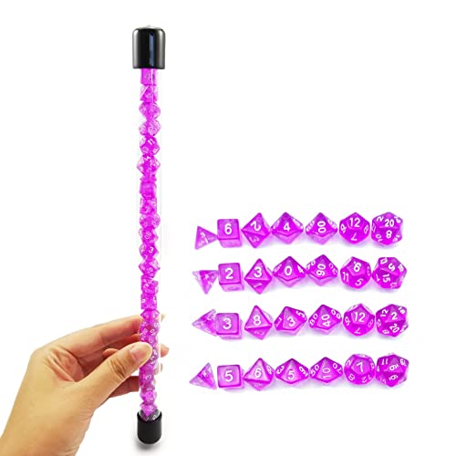 4x7pcs Mini Gem Purple