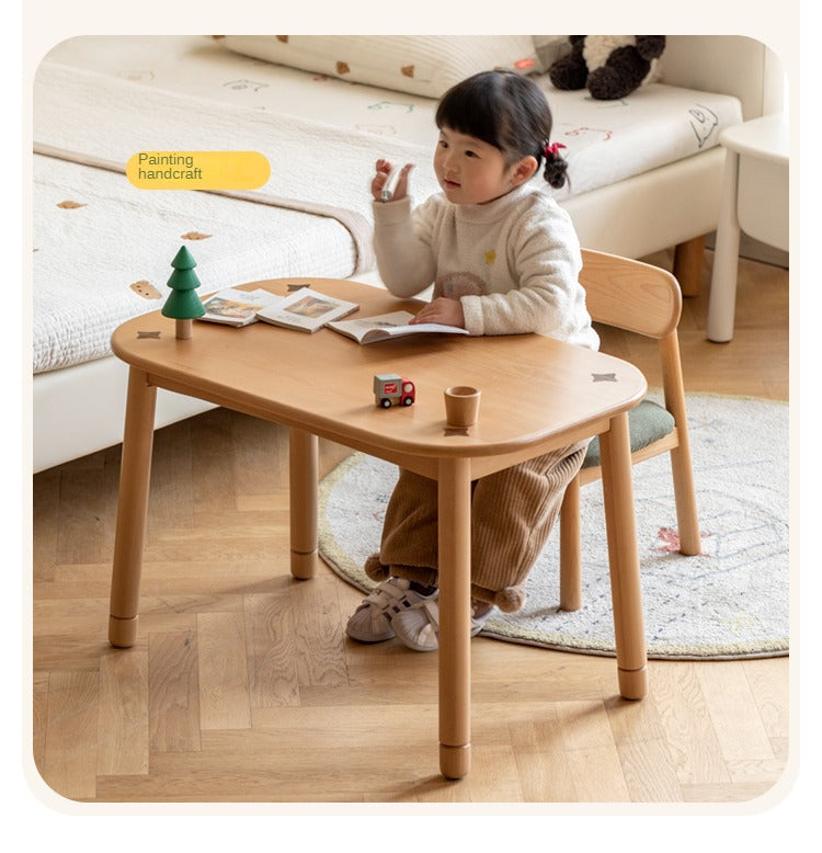 Premium Solid Oak & Beech Wood Kids Small Chair - Durable & Safe for Toddlers - Perfect for Playrooms, Bedrooms & Classrooms