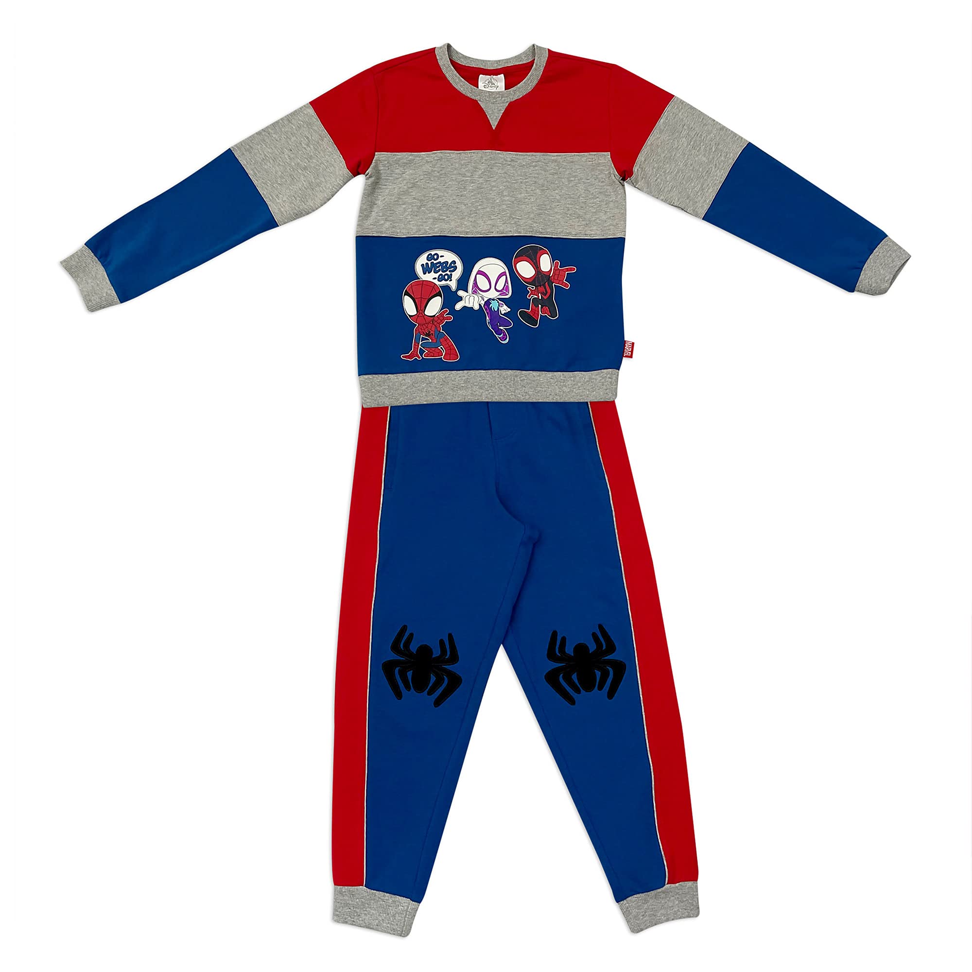 Marvel Spidey and His Amazing Friends Boys' Sweatshirt & Pants Set | Spider-Man Kids Outfit for Playtime & Cosplay