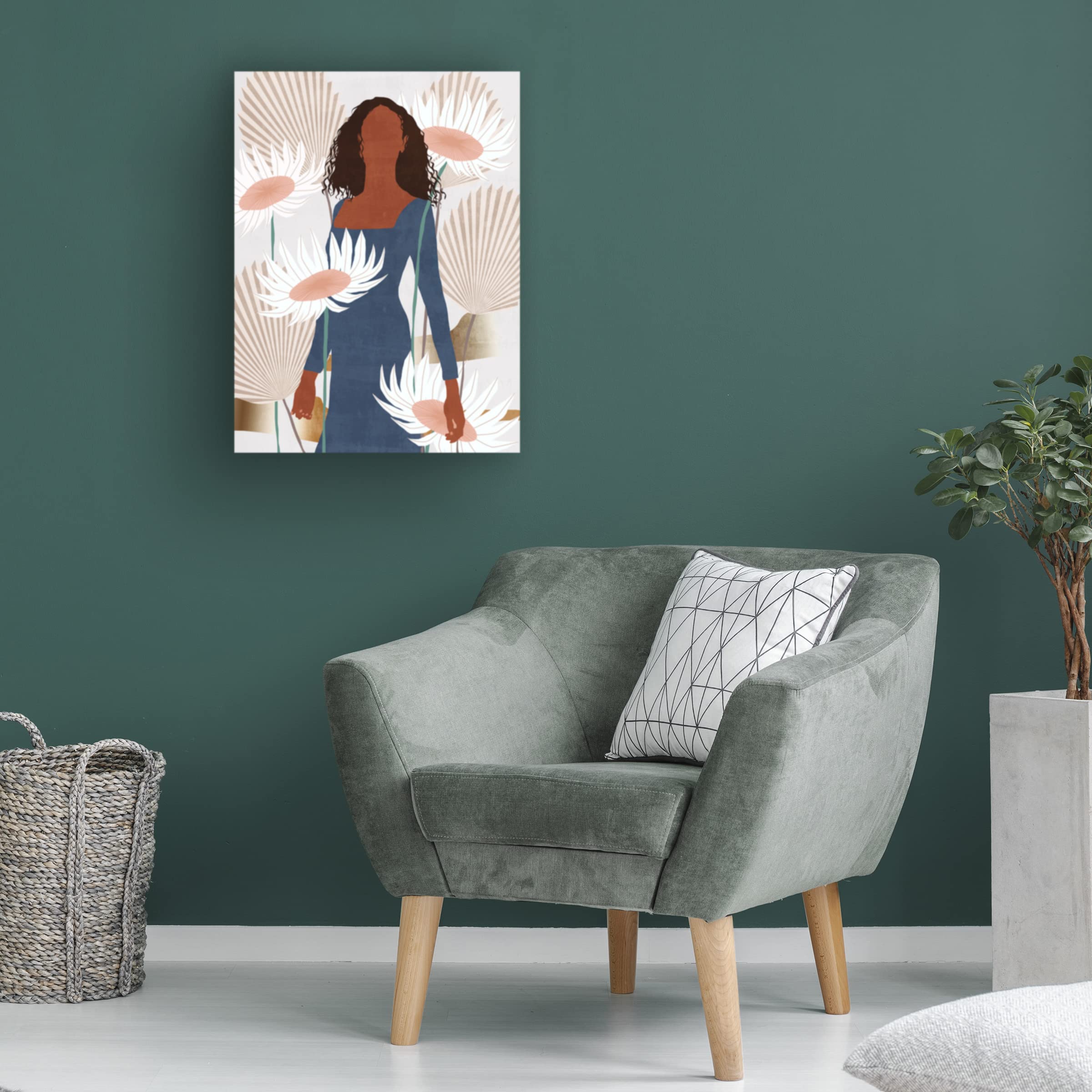 Sun Kissed Woman I Canvas Wall Art by Melissa Wang - Handmade Oil Painting Reproduction for Living Room, Bedroom & Office Decor