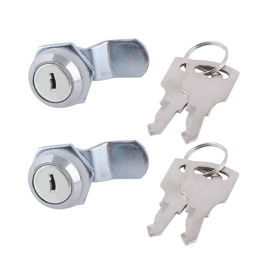 uxcell 2pcs Metal Cam Lock for Tool Box, Mailbox & Cabinet Drawers - Secure Locking Mechanism for Home, Office & Workshop Security