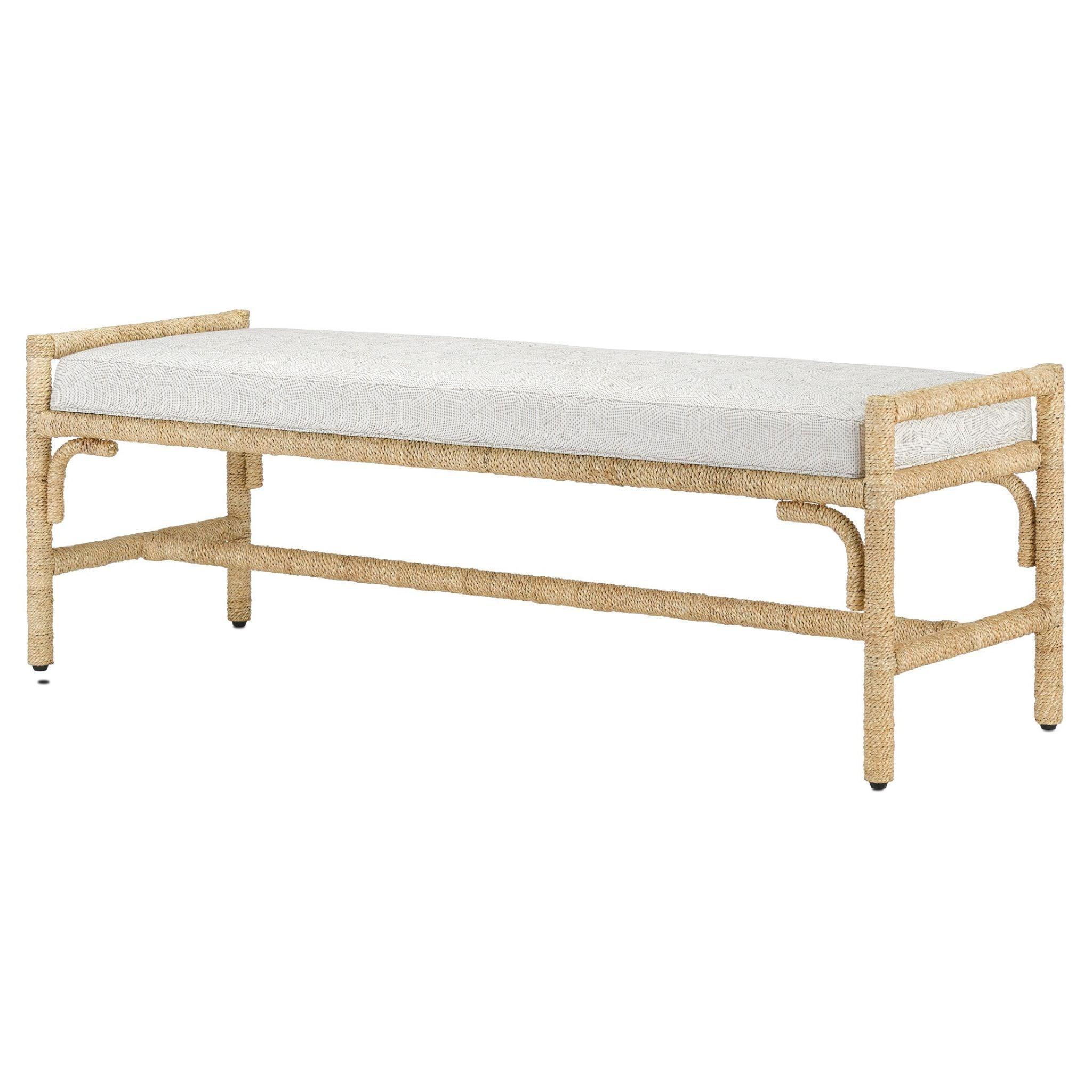 Elegant Backless Rowann Pearl Bench - Stylish Home Decor for Living Room, Bedroom, or Entryway - Perfect for Seating and Display