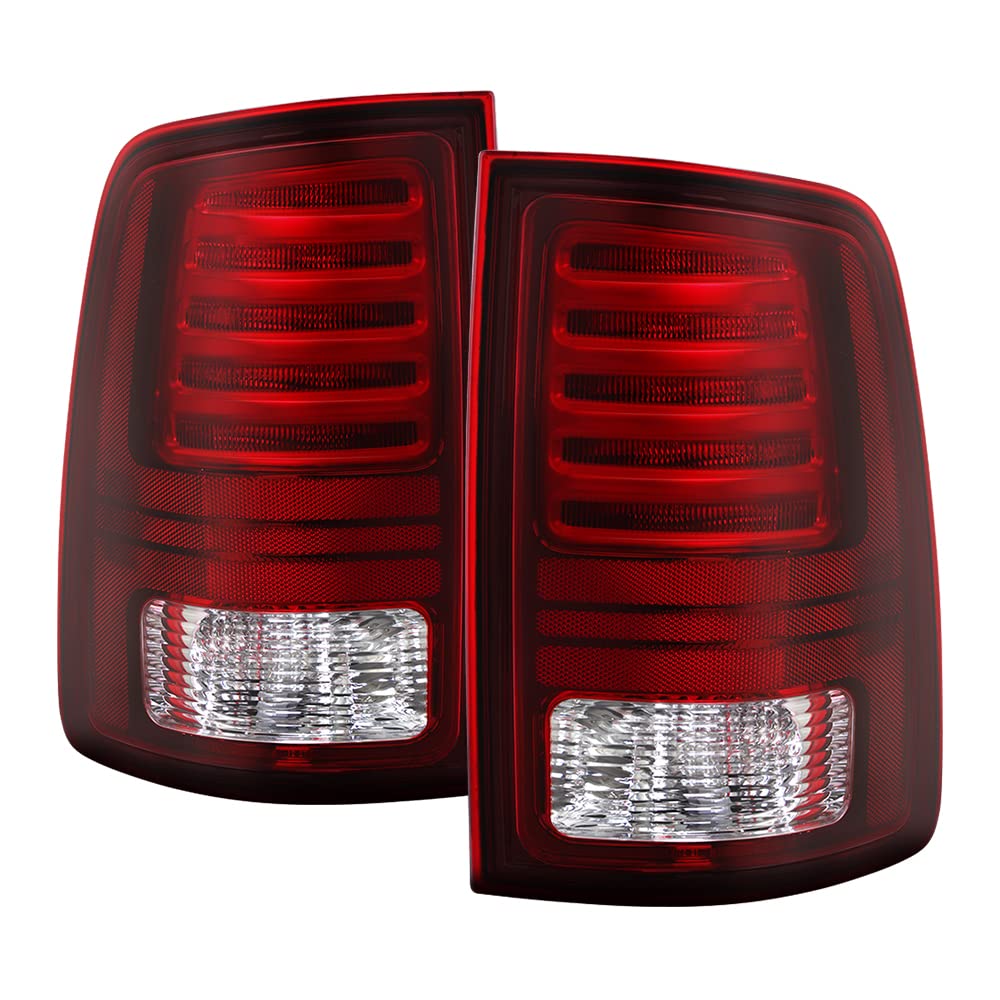 OEM Style LED Tail Lights for 2013-2018 Dodge Ram 1500 2500 3500 - Bright Aftermarket Replacement for Sport Models - Enhances Night Visibility & Safety