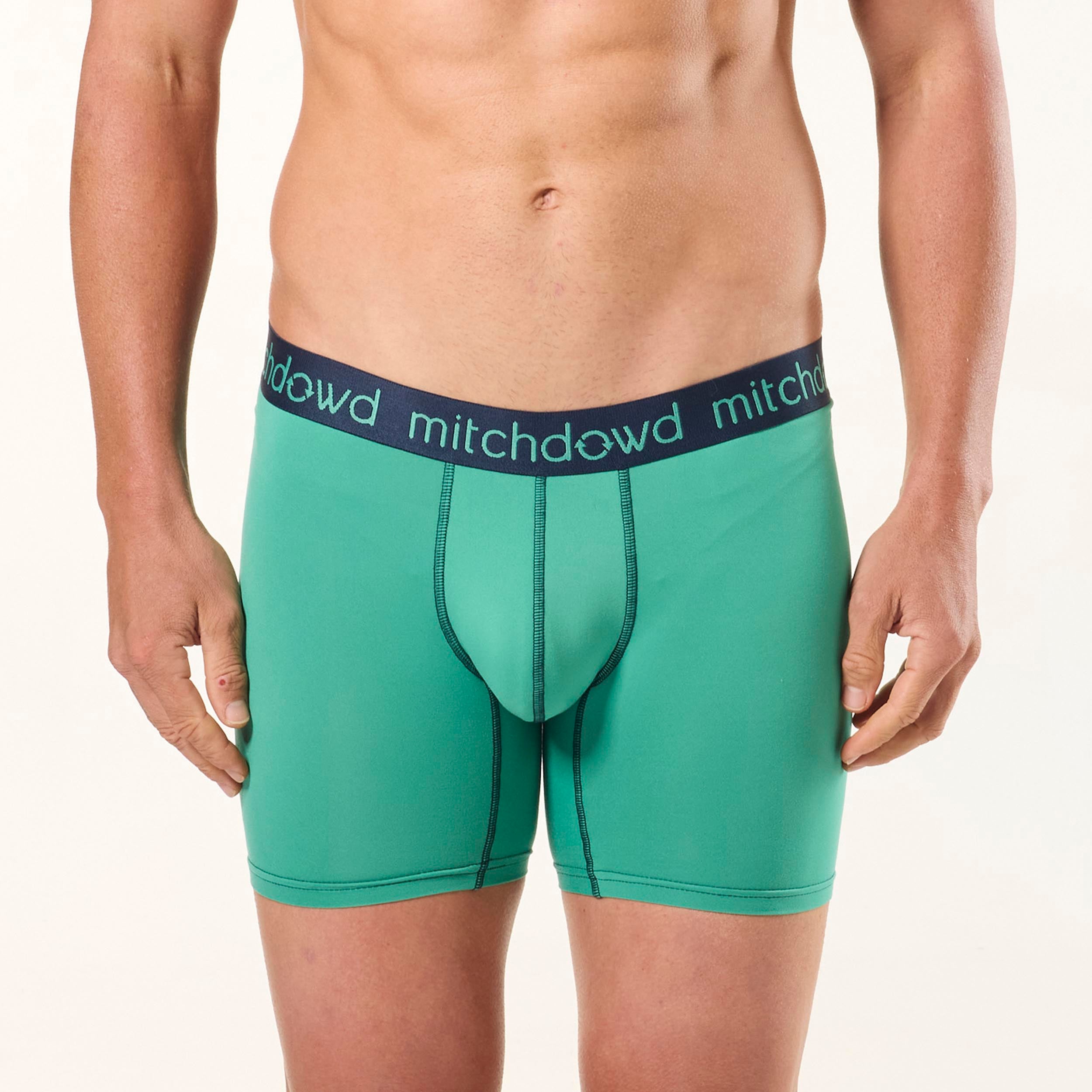 Men's Eco-Friendly Great Wave Recycled Repreve® Comfort Trunk Underwear 3-Pack - Navy Blue | Sustainable Swim & Lounge Shorts for Beach, Pool & Casual Wear