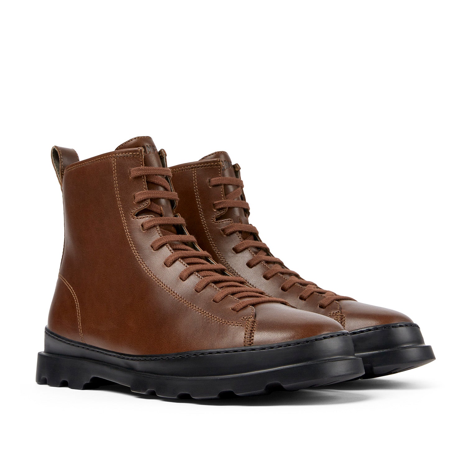 Camper Men's Brutus Leather Hiking Boots - Medium Brown Waterproof Outdoor Shoes for Trekking & Camping Adventures