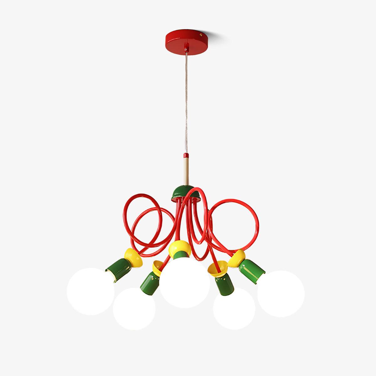 Circulo Play Pendant Lamp - Modern Scandinavian Hanging Light Fixture for Living Room, Bedroom & Dining Area - Perfect for Home Decor and Interior Design