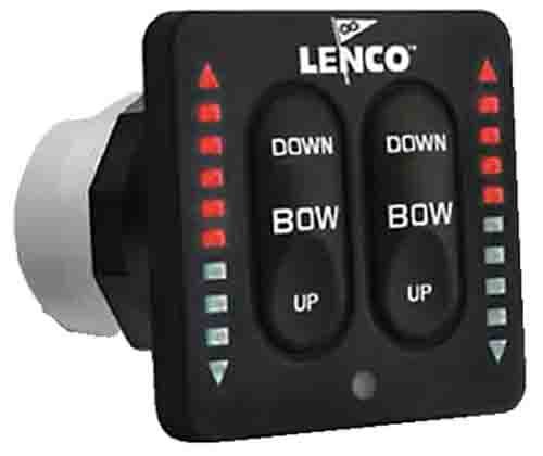 LENCO Marine 15270-001 LED Tactile Switch with Pigtail - Waterproof Boat Switch for Marine & RV Electrical Systems