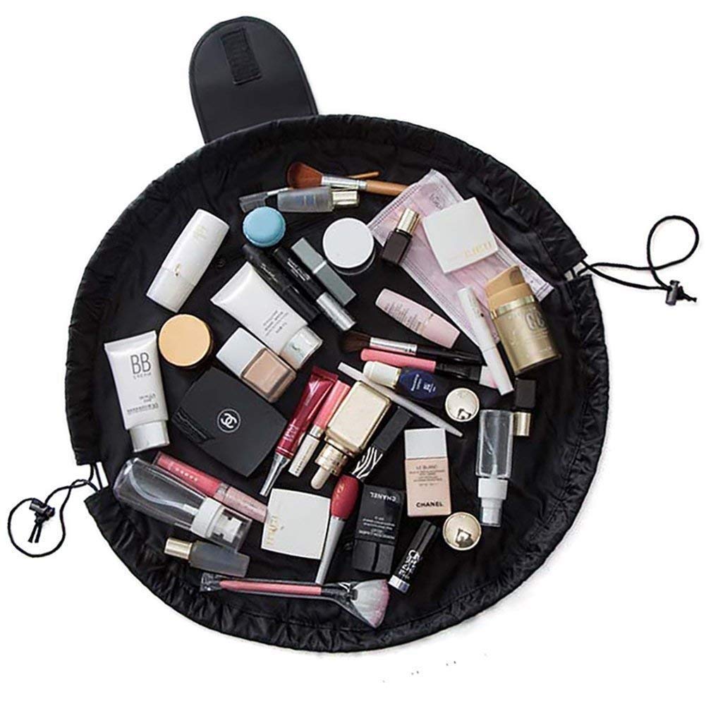 Waterproof Polyester Cosmetic Bag for Travel & Organization - Multi-Color Makeup Pouch (1pc) | Perfect for Toiletries, Travel Essentials & Vanity Storage