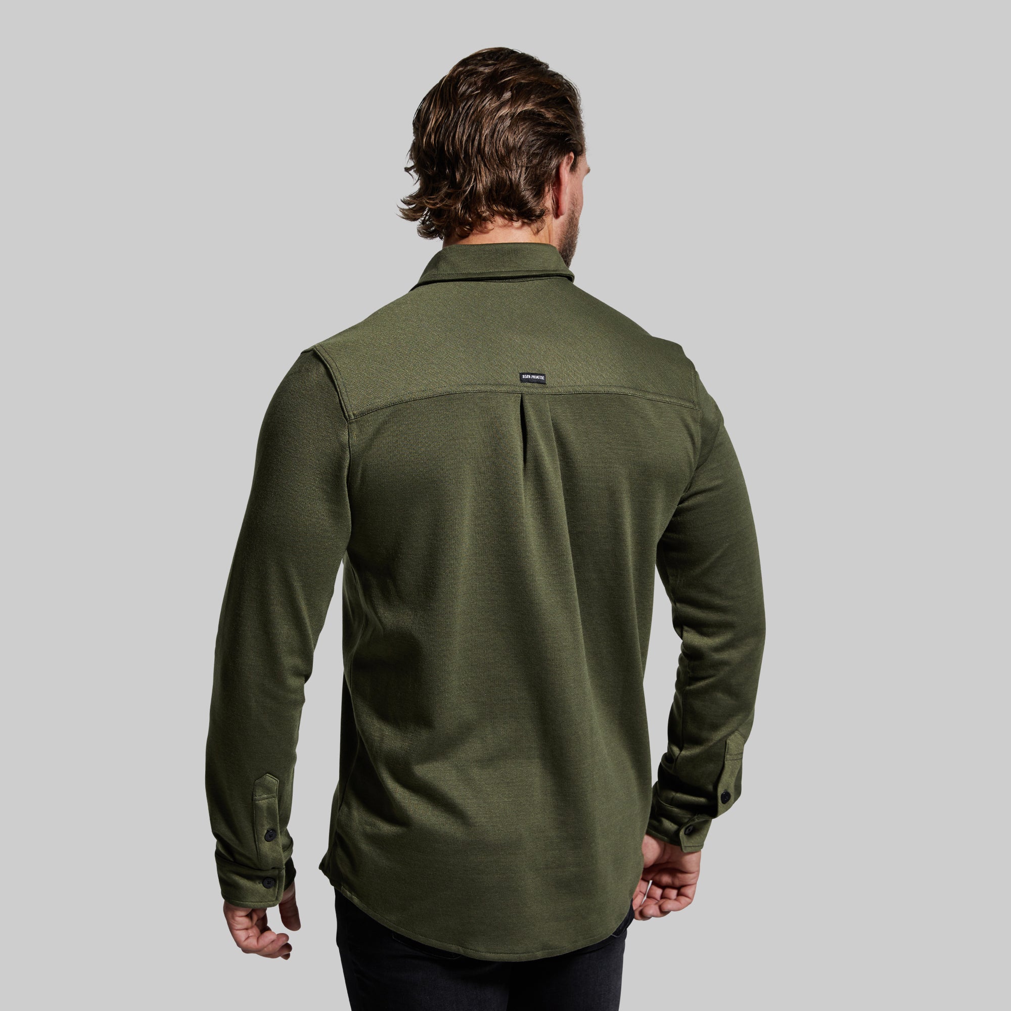 Woodsman Stretchy Flannel Shirt - Tactical Green Plaid Outdoor Shirt for Men | Comfortable & Durable for Hiking, Camping & Casual Wear